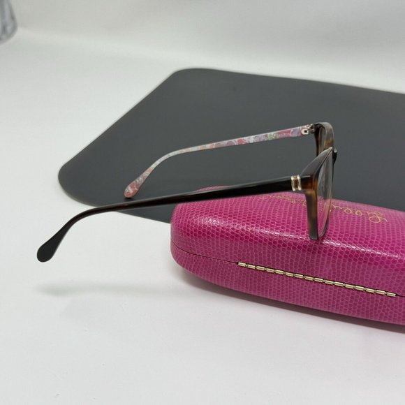 Lilly Pulitzer Delfina TO  tortoise Eyeglasses 51 [] 16 135 - Picture 10 of 16